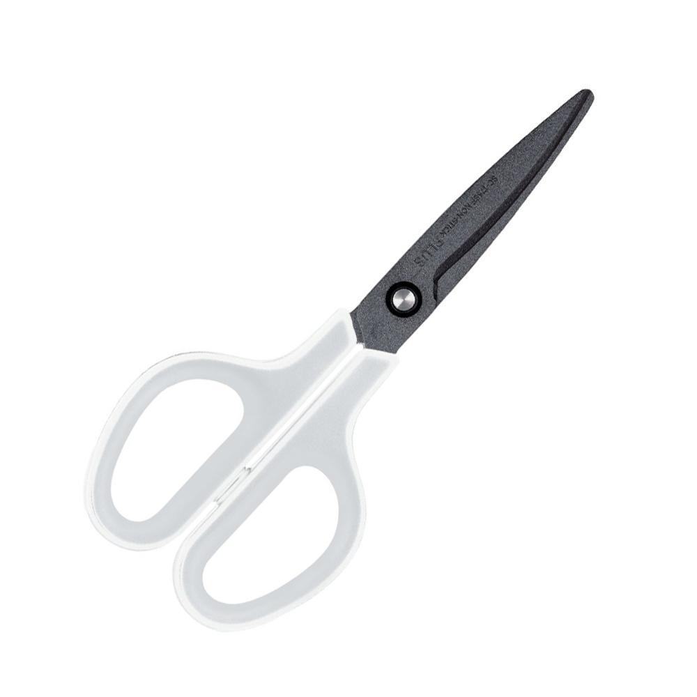 Nůžky kancelářské Plus Fitcut 17,5 cm nepřilnavé bílé