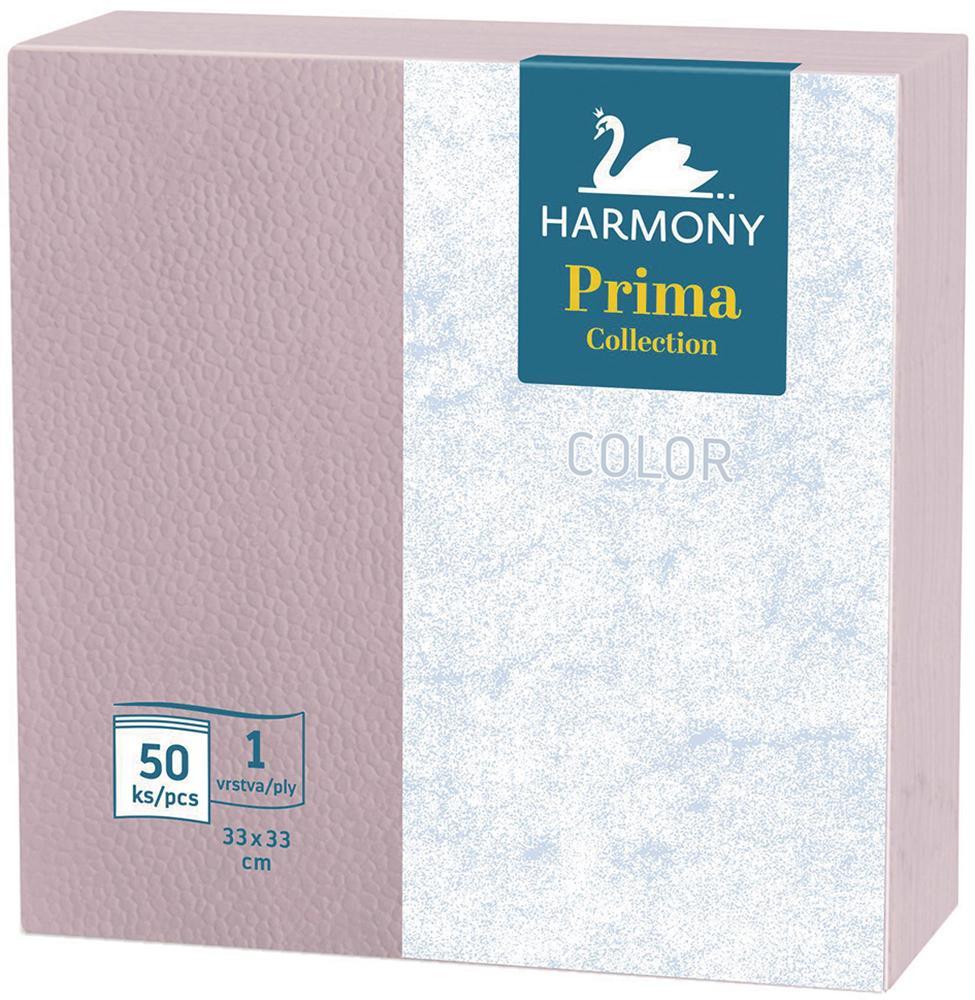 Ubrousky Harmony Color 33 x 33 fialové 1-vrstvé / 50 ks