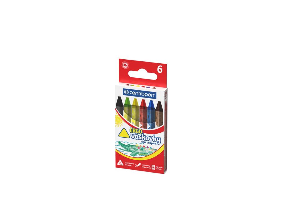 Pastelky voskové Centropen 9531/6 ks trojúhelníkové