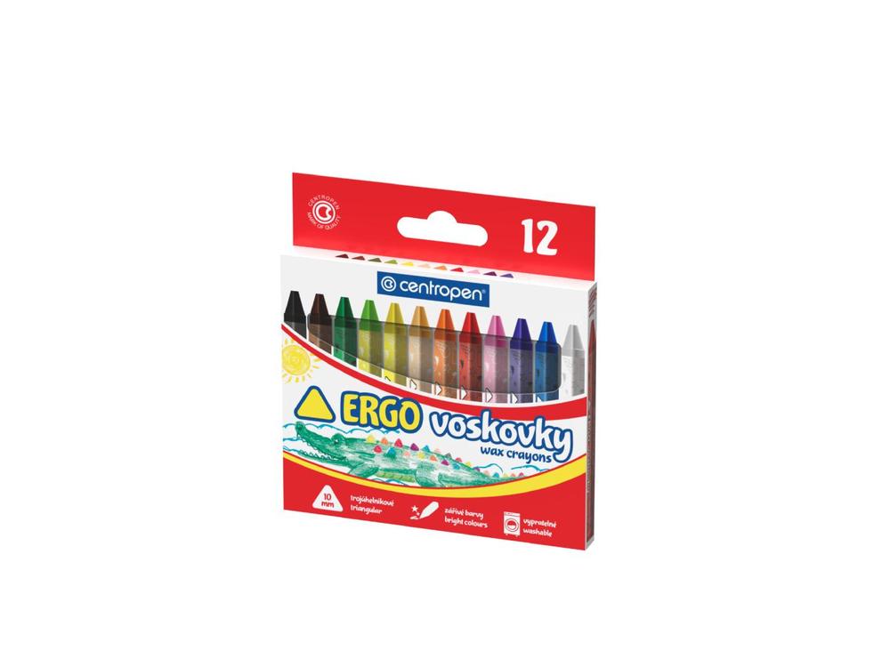 Pastelky voskové Centropen 9531/12 ks trojúhelníkové