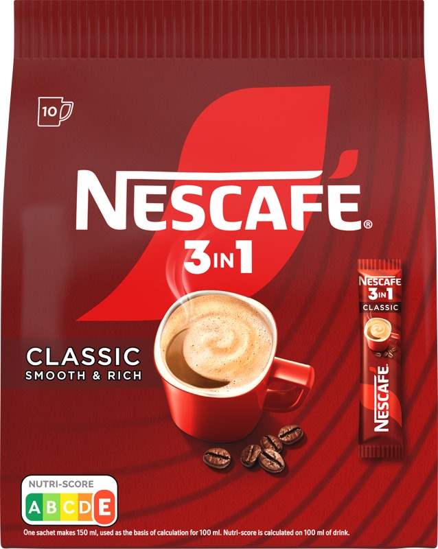 Káva NESCAFÉ Classic 3 v 1 / 10 ks