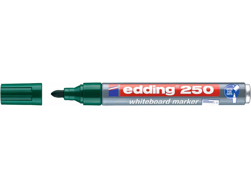 Edding 250 popisovač na bílé tabule zelený 1,5 - 3 mm