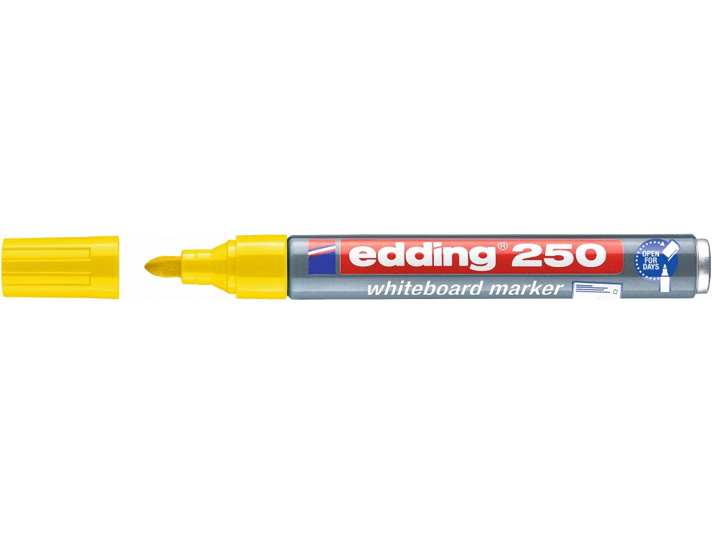 Edding 250 popisovač na bílé tabule žlutý 1,5 - 3 mm