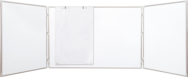 Triptych(3 panely) s bílým lakovaným povrchem 100 x 150 cm