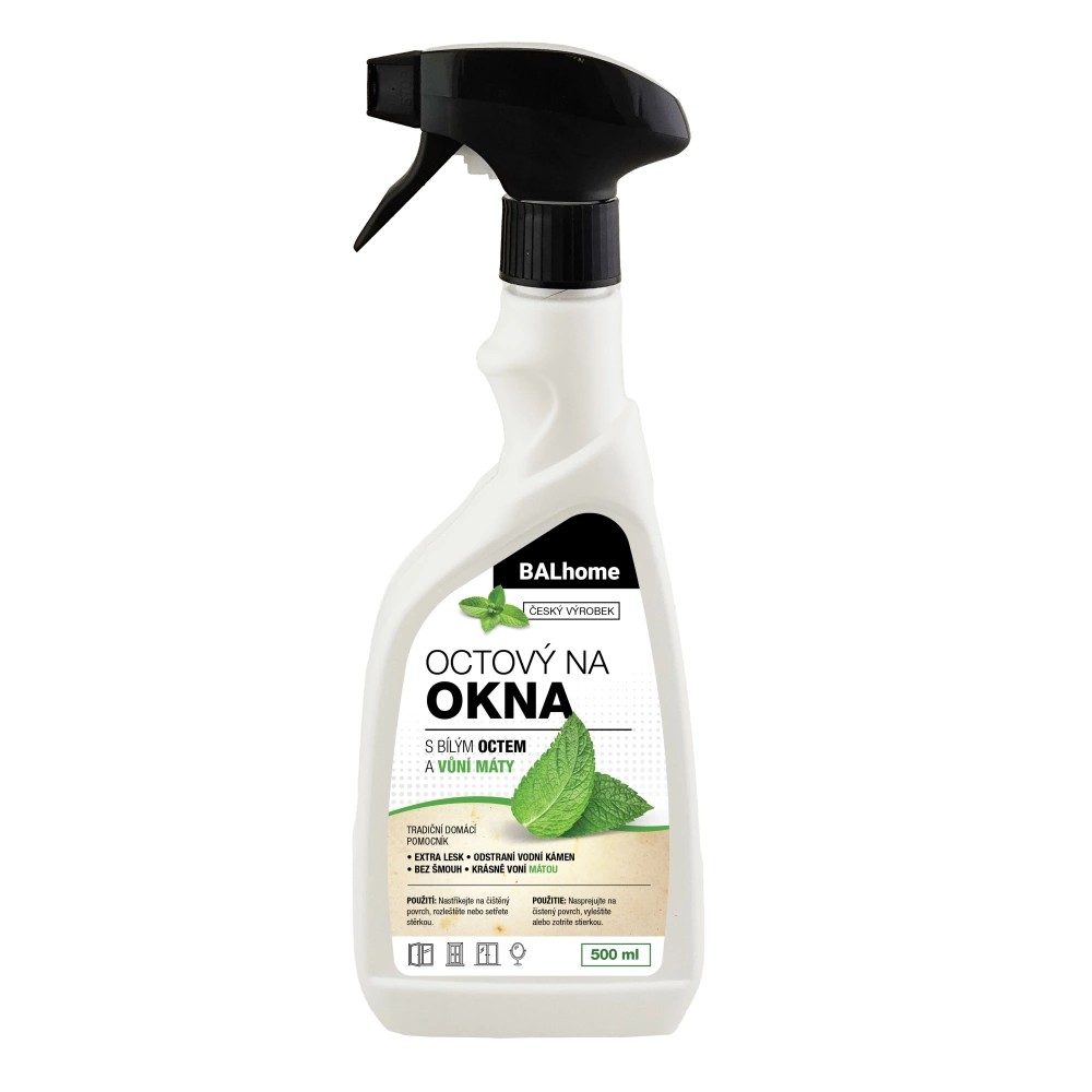 BALhome octový čistič na OKNA 500ml s vůní máty