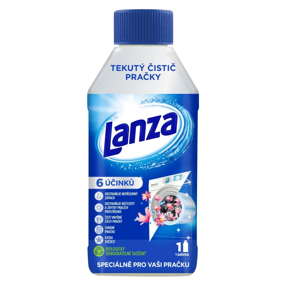 Lanza tekutý čistič pračky 250 ml