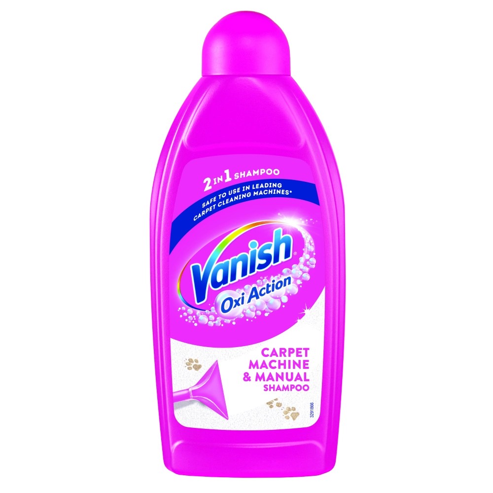 Vanish šampon na koberce 2 v 1 500 ml ruční i strojní čištění