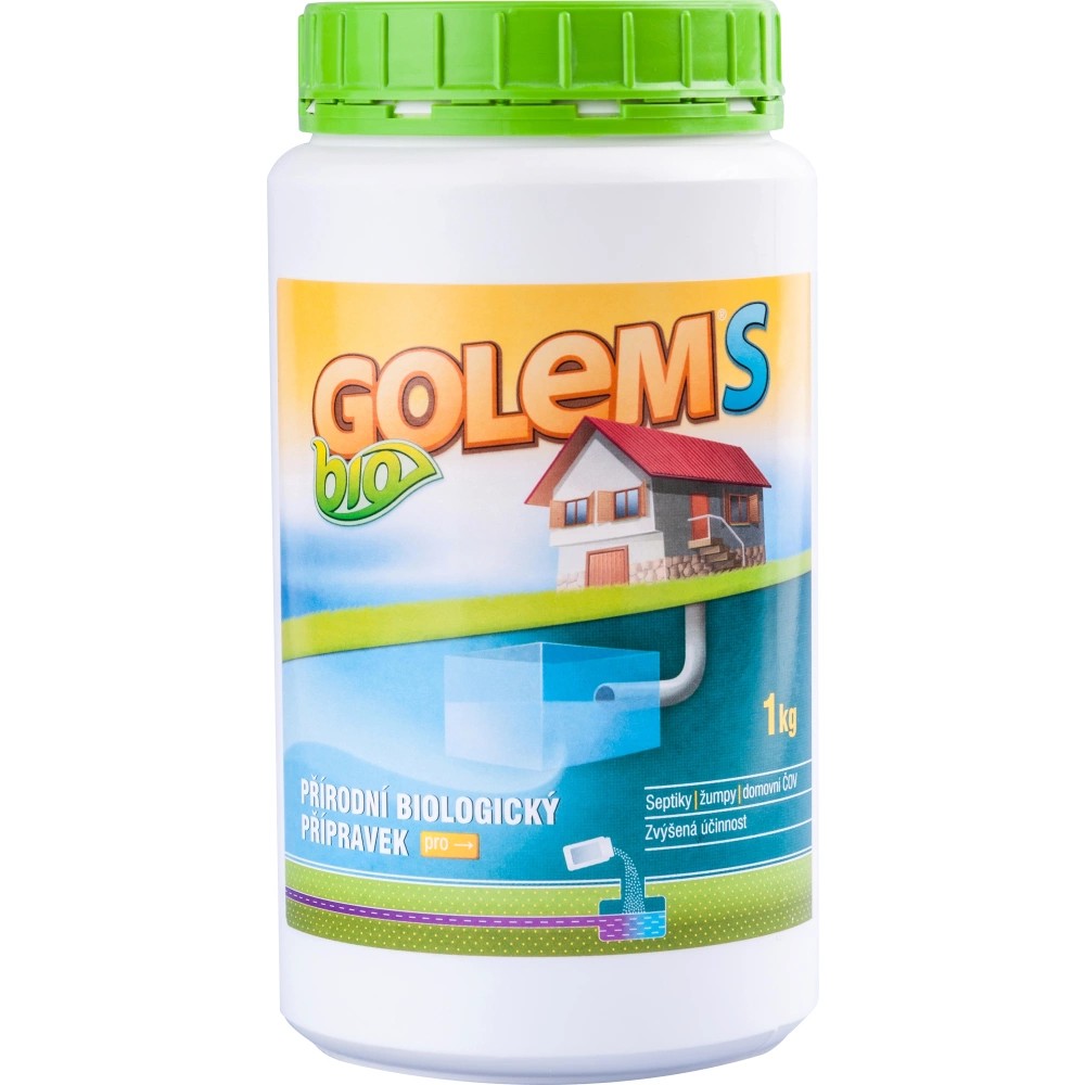 Golem, aktivátor septiků, bakterie do žump a septiků 1 kg