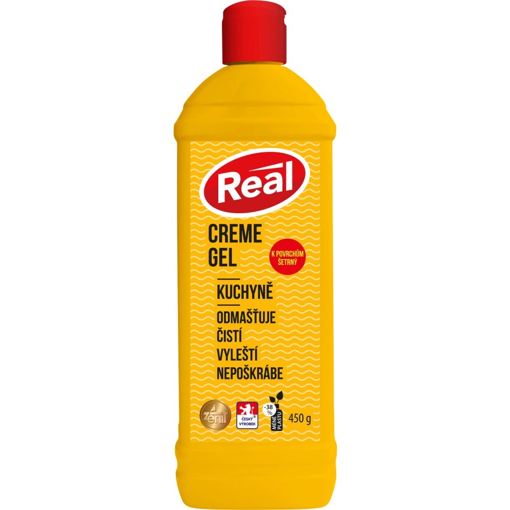 Real gel creme na sklokeramické desky a jiné 450g