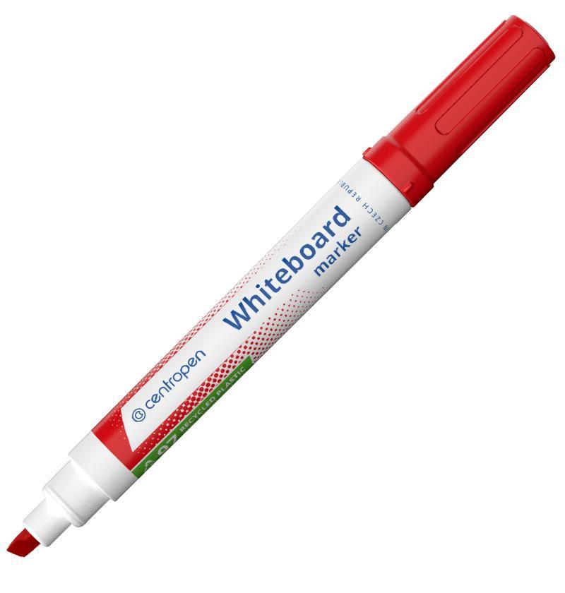 Značkovač 8569 na bílé tabule červený