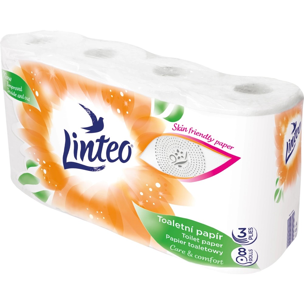 Papír toaletní LINTEO satin 3-vrstvý / 8 rolí