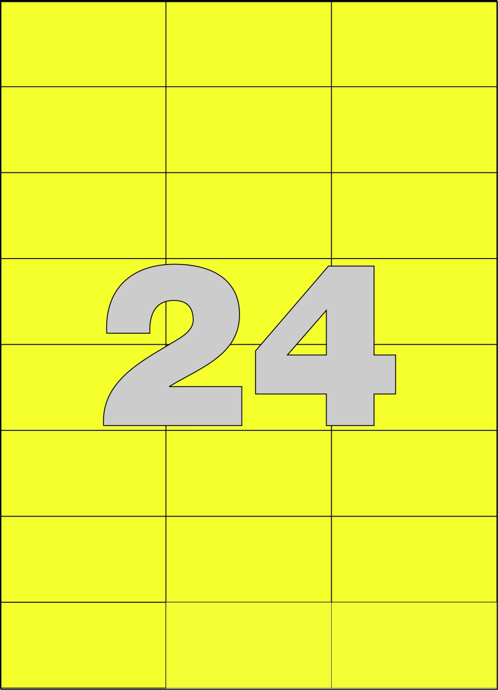 Etikety APLI samolepicí 70 x 37mm žluté /20 archů