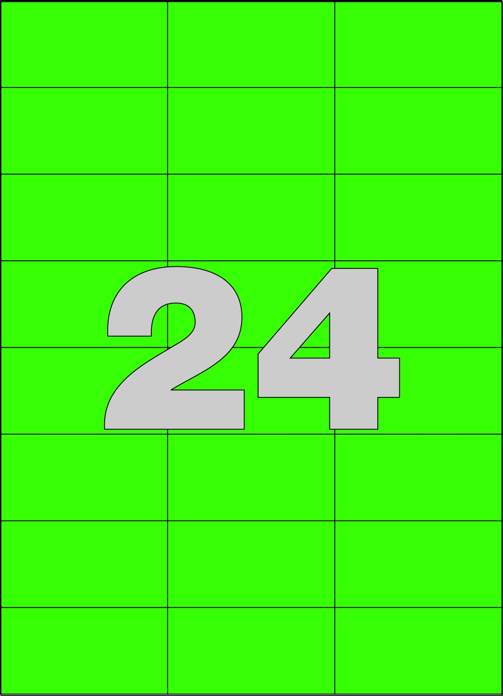 Etikety APLI samolepicí 70 x 37mm zelené /20 archů
