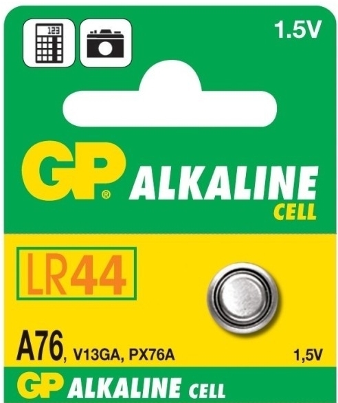 Baterie knoflíková A76 1.5V (LR44) 110mA