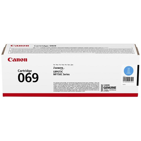 Canon originální toner 069C, cyan(azurová), 1900 stran