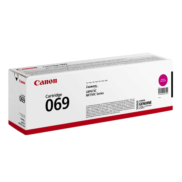 Canon originální toner 069M, magenta(purpurová), 1900 stran