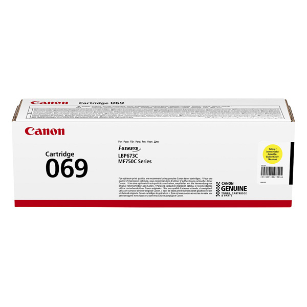 Canon originální toner 069Y, yellow(žlutá), 1900 stran