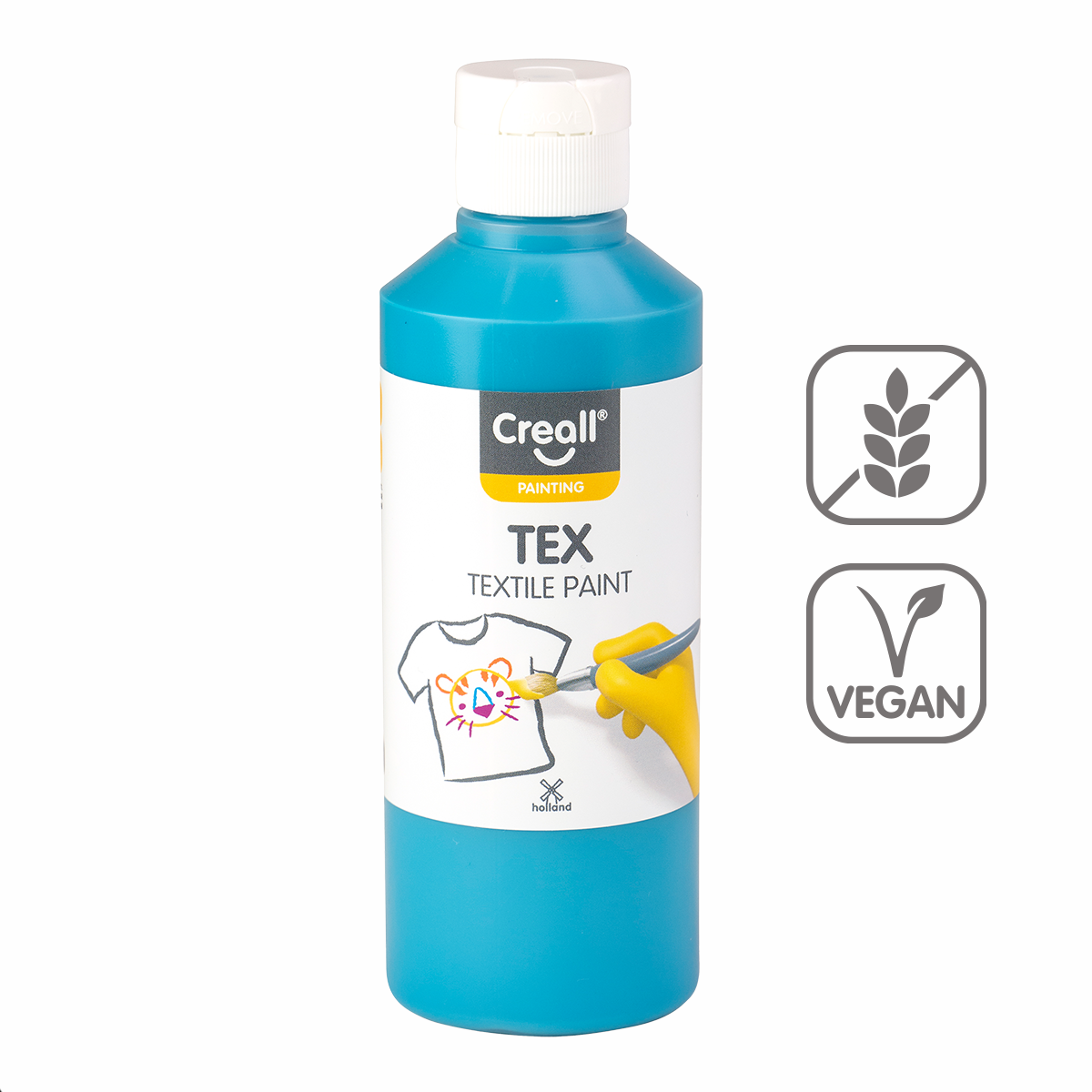 Creall textilní barva TEX, 250 ml, tyrkysová