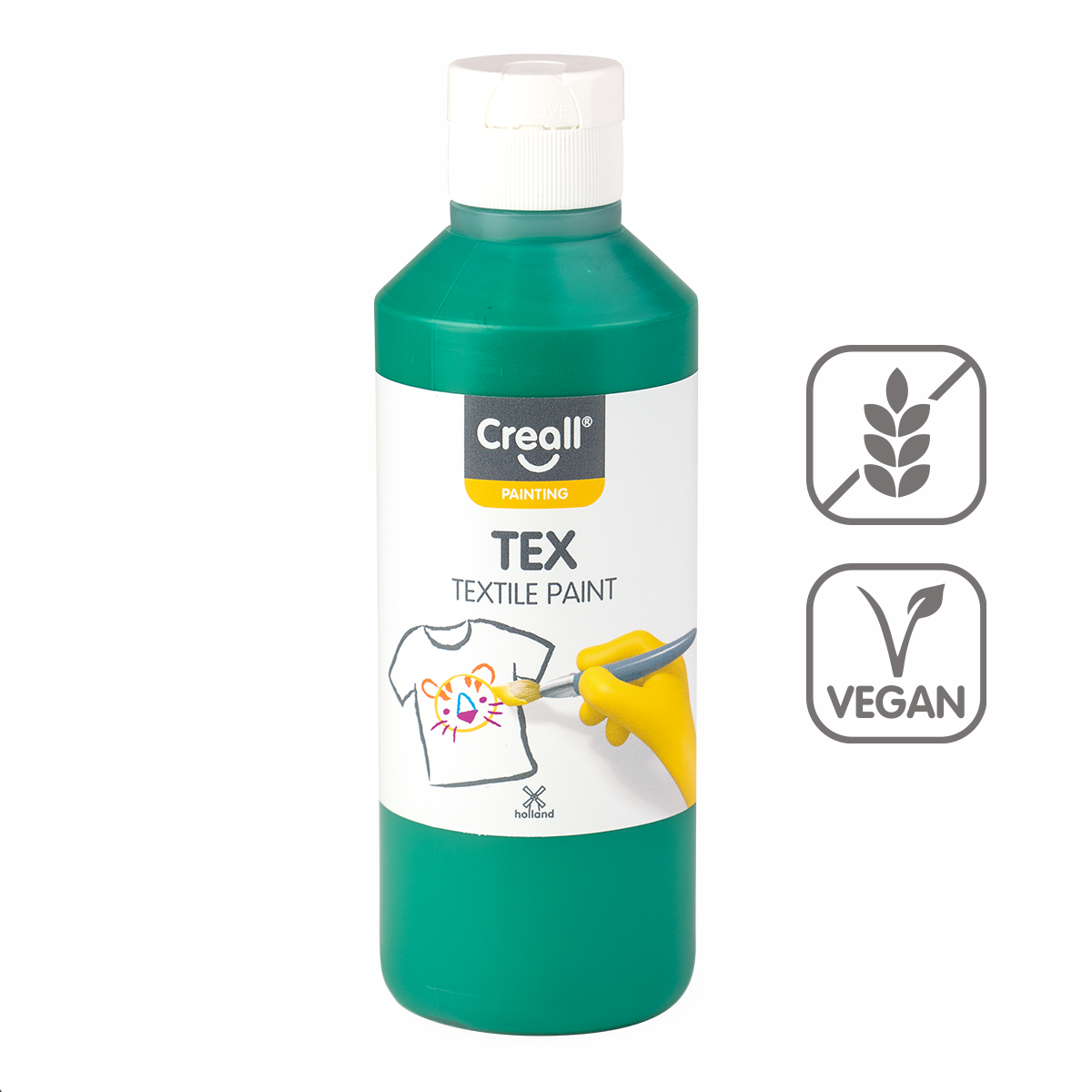 Creall textilní barva TEX, 250 ml, zelená