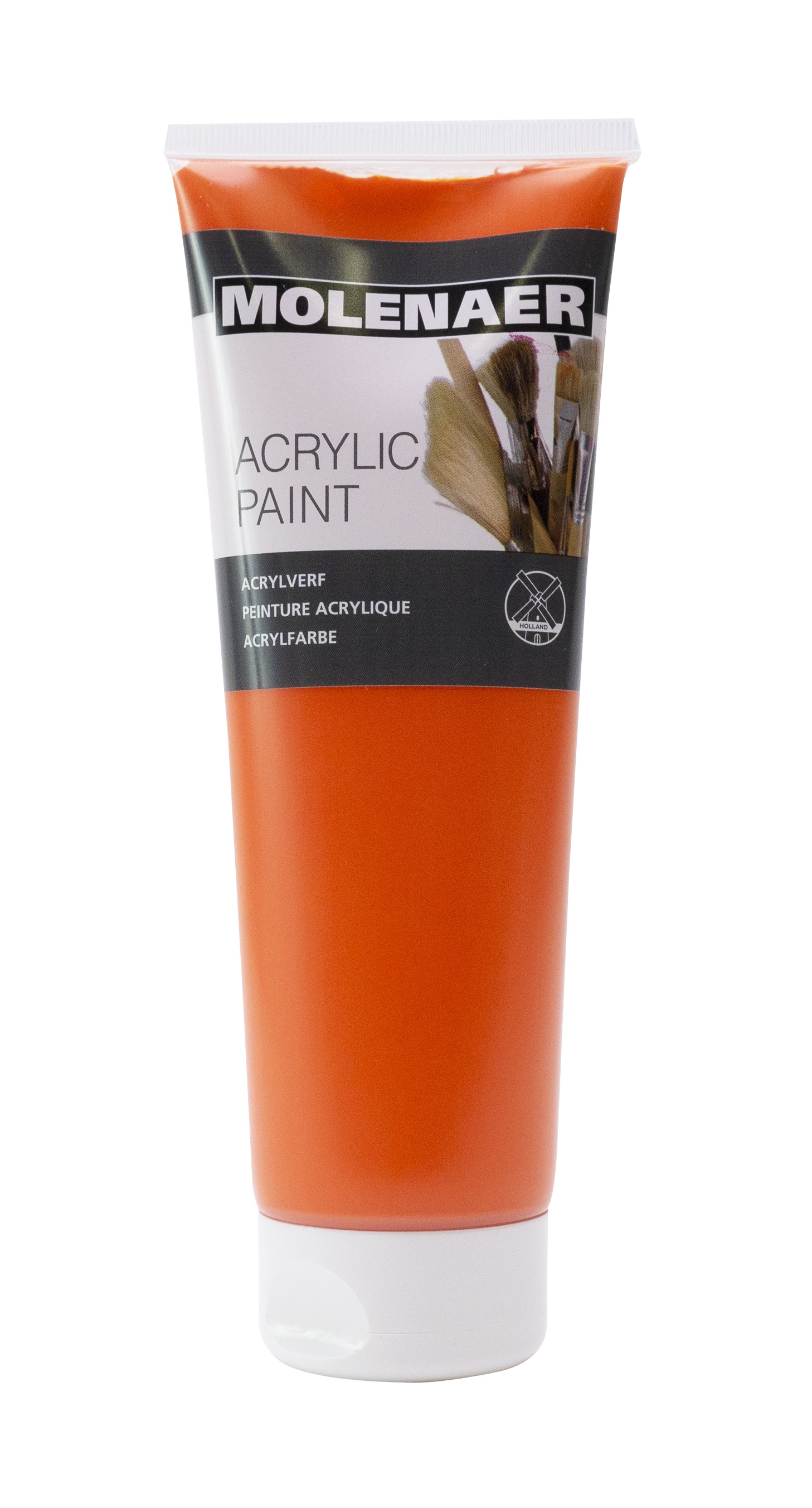 Molenaer akrylová barva, 250 ml, oranžová