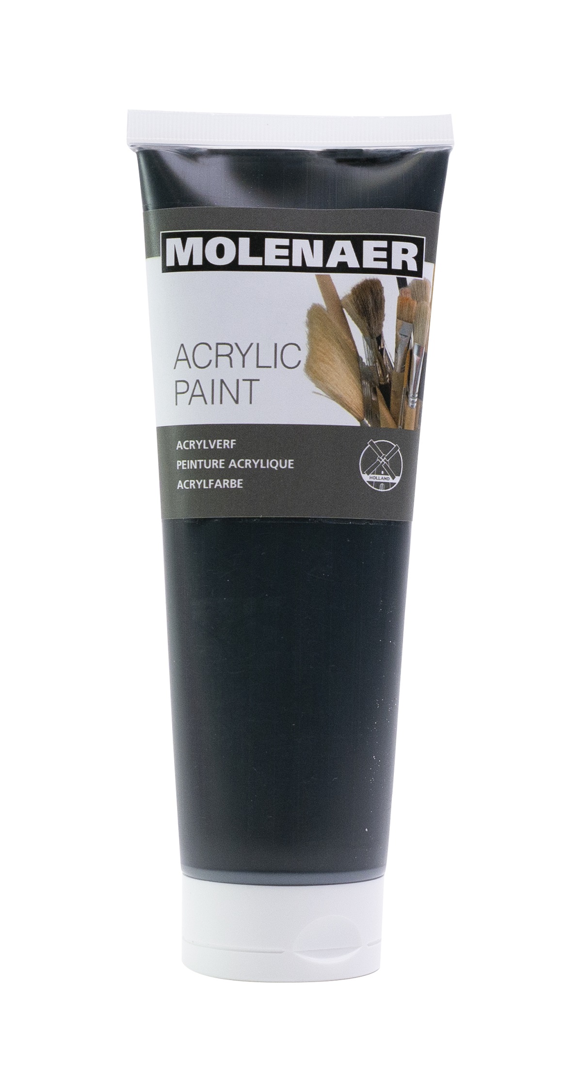 Molenaer akrylová barva, 250 ml, černá