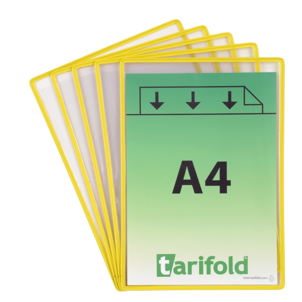 Kapsy samolepící A4 Tarifold/djois nepermanentní 5ks žlutý