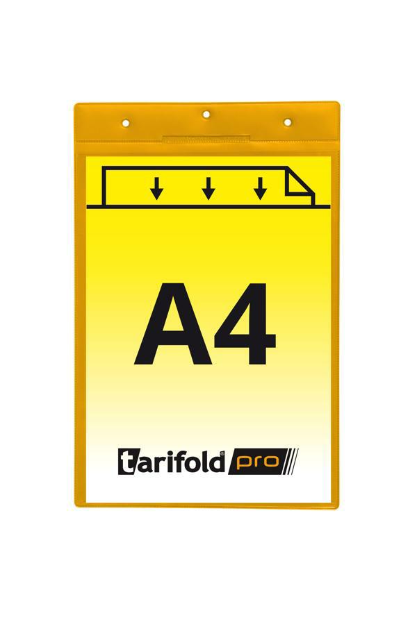 djois identifikační kapsa A4 na výšku, žlutá, 10 ks