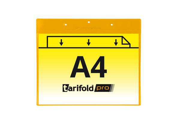 djois identifikační kapsa A4 na šířku, žlutá, 10 ks