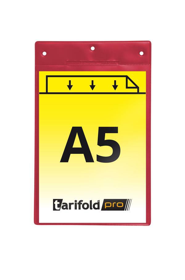 djois identifikační kapsa A5 na výška, červená, 10 ks