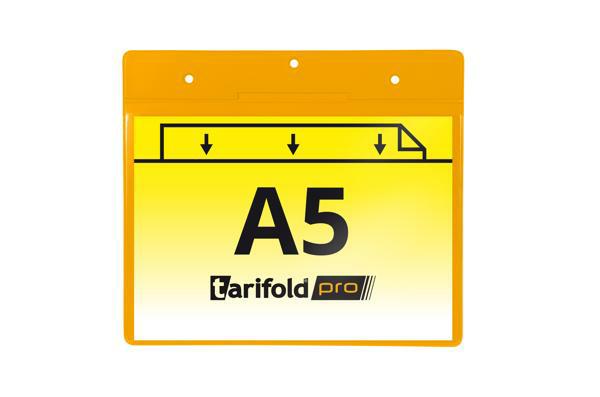 djois identifikační kapsa A5 na šířku, žlutá, 10 ks