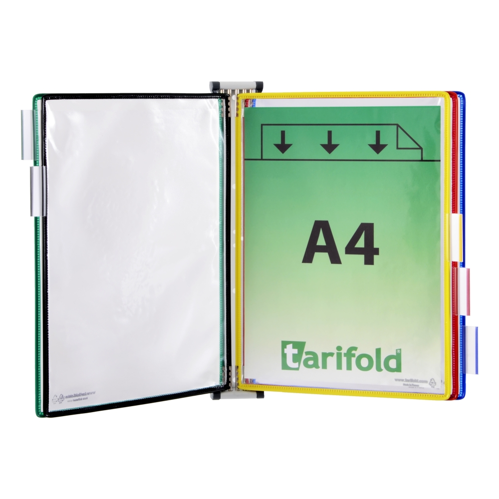 Tarifold – nástěnný držák A4 + 5 kapes mix barev