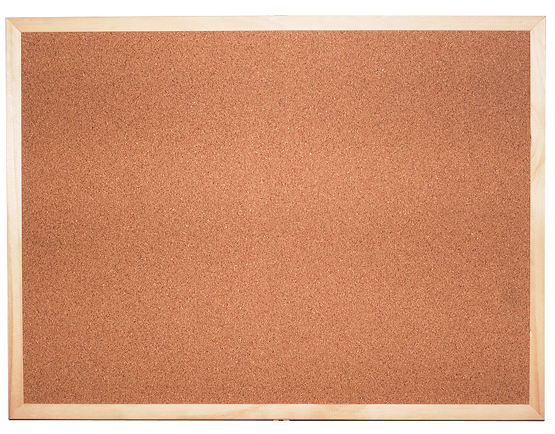 Tabule korková s dřevěným rámem 60 x 80 cm oboustranná