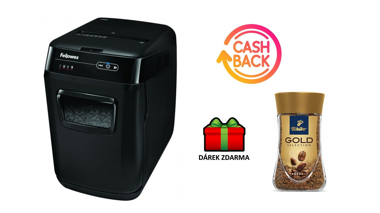 Skartovač Fellowes AutoMax 150 C s podavačem + dárek + cash back 1250 Kč