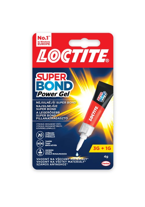 Lepidlo LOCTITE vteřinové super Bond Power gel 3+1g