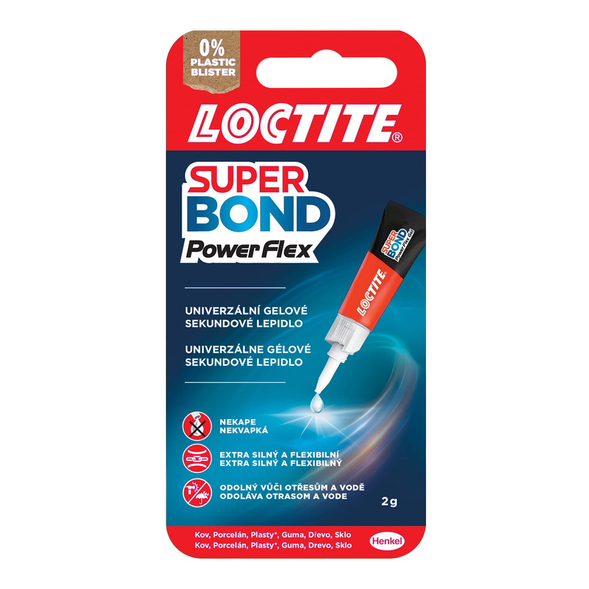 Lepidlo LOCTITE vteřinové super Bond gel 2g