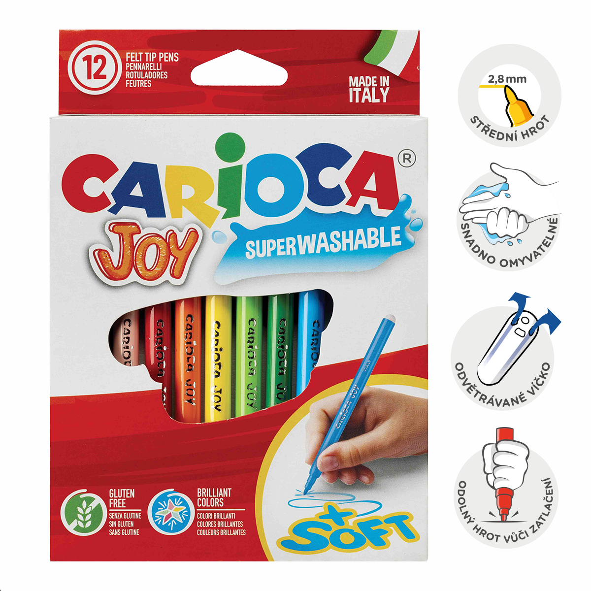 Fixy Carioca Joy, 12 ks