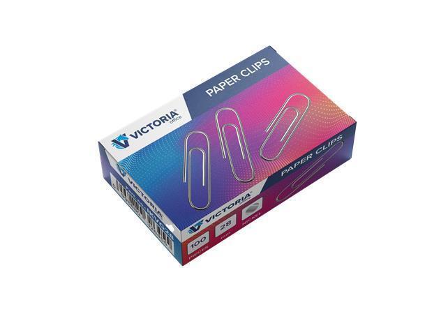 Kancelářské sponky Office Products/Victoria 28 mm / 100 ks