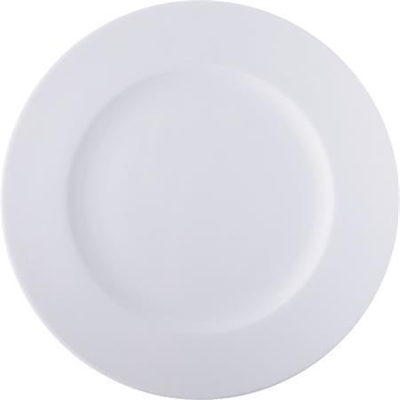 Talíř porcelánový mělký "Economic" bílý 24 cm, sada 6 ks