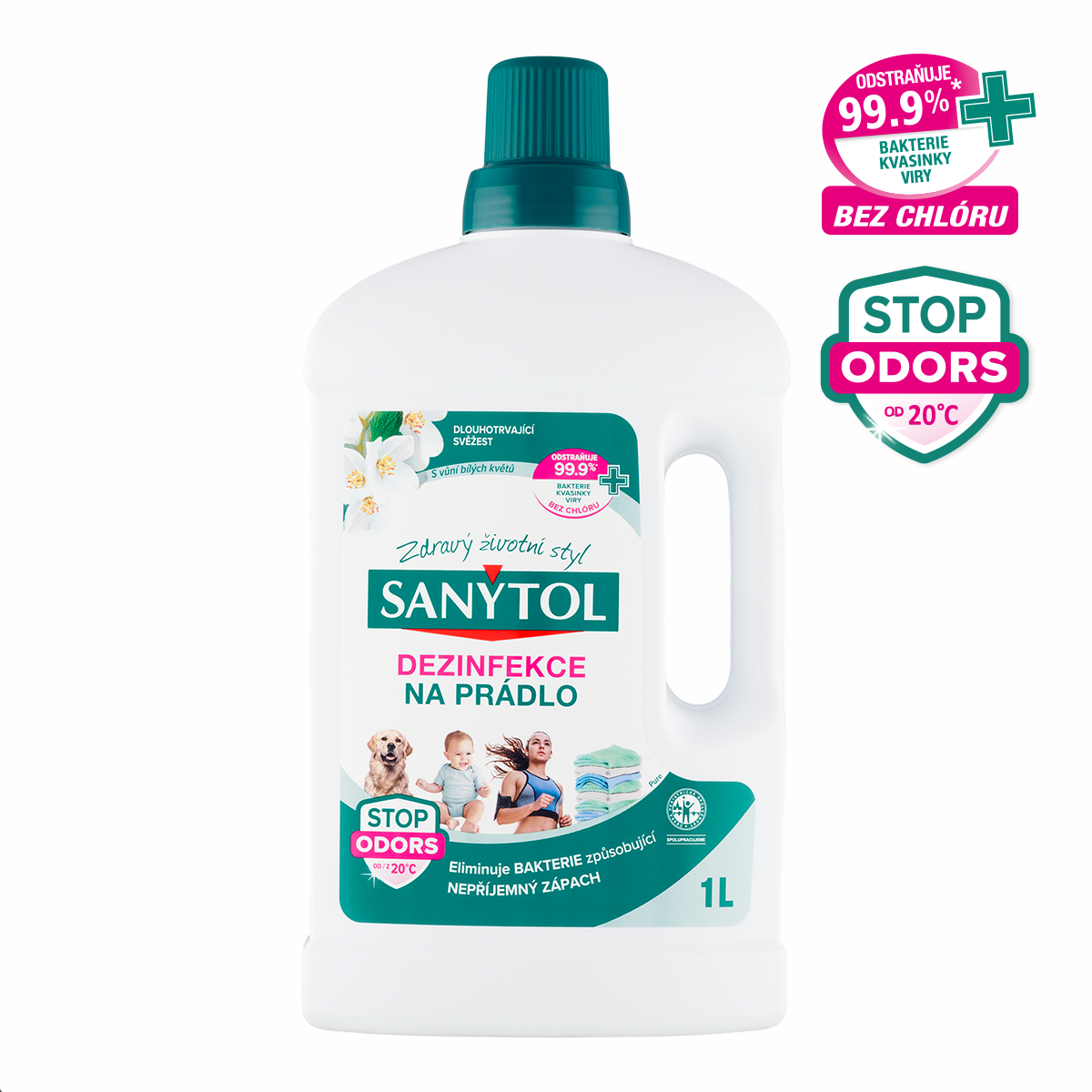 Sanytol dezinfekce na prádlo s vůní bílých květů 1000ml
