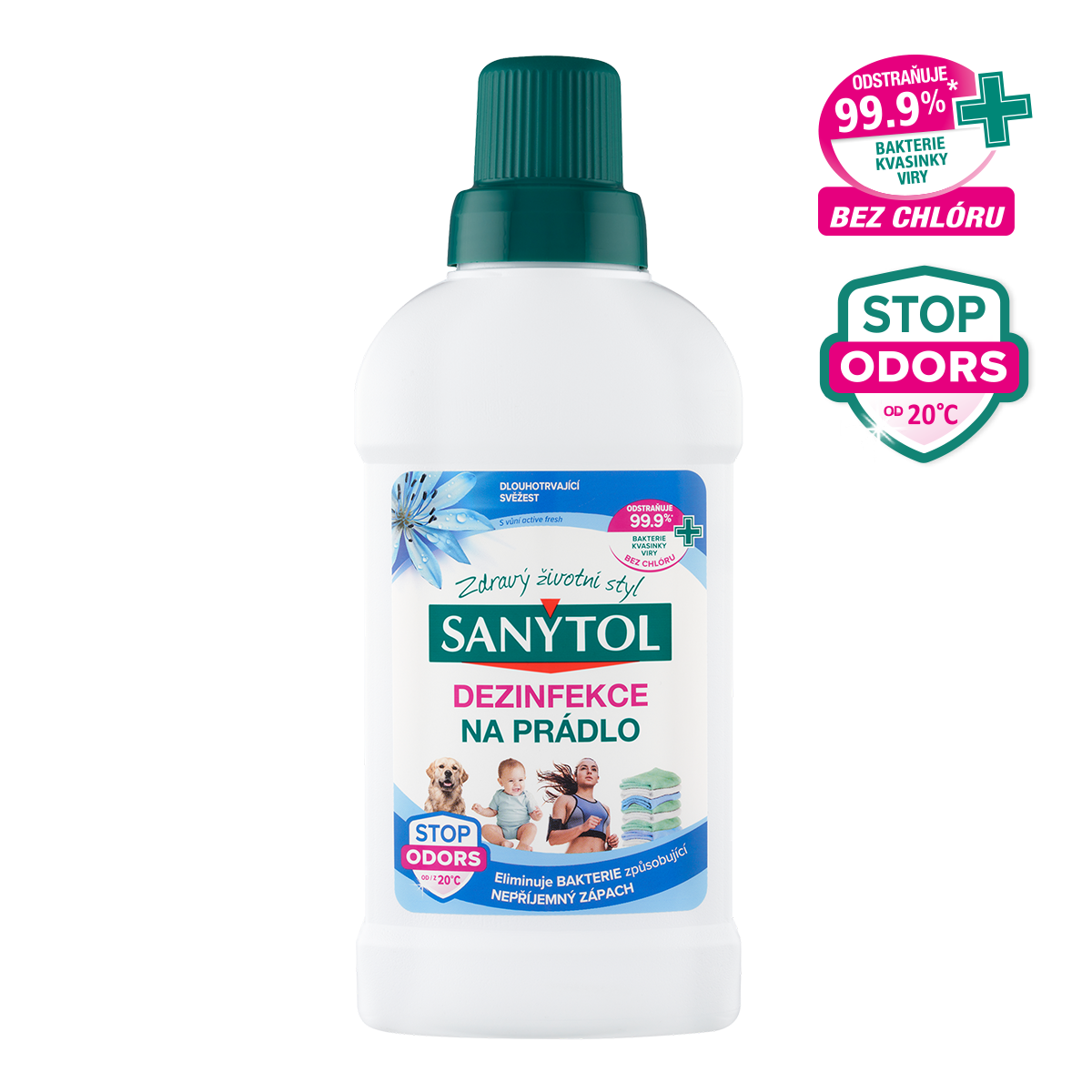 Sanytol dezinfekce na prádlo, Active fresh, 500ml