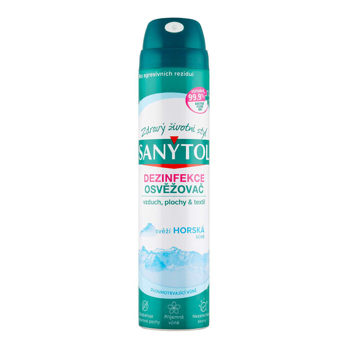 Osvěžovač a dezinfekce vzduchu/textilu Sanytol horská vůně 300 ml