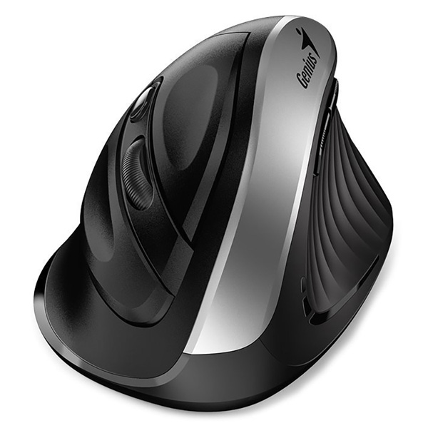 Myš ergonomická, bezdrátová, černá 1600 DPI, optická GENIUS