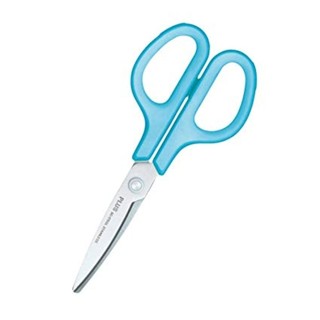 Nůžky kancelářské PLUS Fitcut TG 17,5 cm modré pro leváky