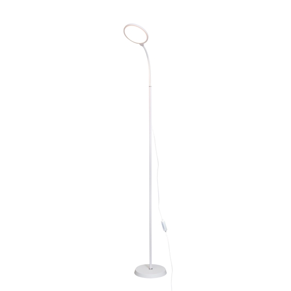 Lampa podlahová Platinet PFL1084W LED 10W stmívatelná 2v1, bílá