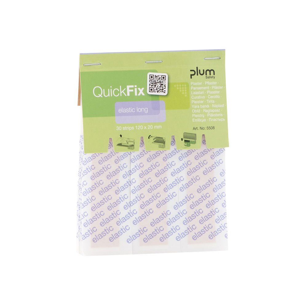 Náplasti do zásobníku 30 ks QuickFix elastické 20x120 mm