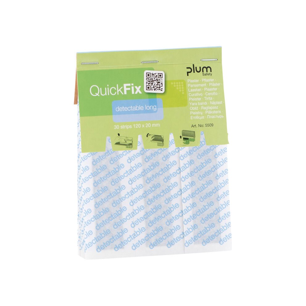 Náplasti do zásobníku 30 ks QuickFix detekovatelné 20x120 mm