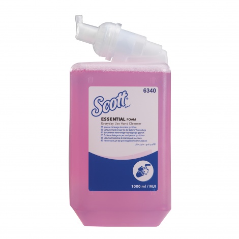 SCOTT® ESSENTIAL 1000 ml čisticí pěna na ruce pro každodenní použití 6340/6ks