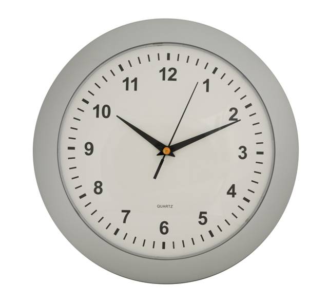 Spoko nástěnné hodiny Berlin II, O 31 cm, stříbrné