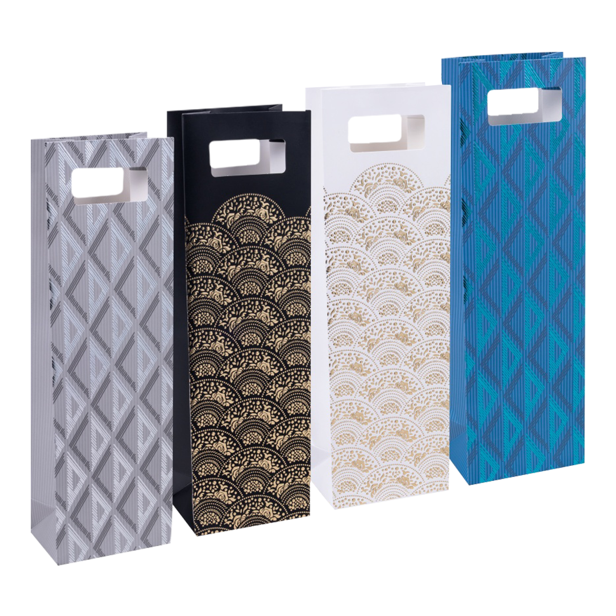 DONAU HOME dárková taška – Elegant II, s výsekem, na 1 láhev