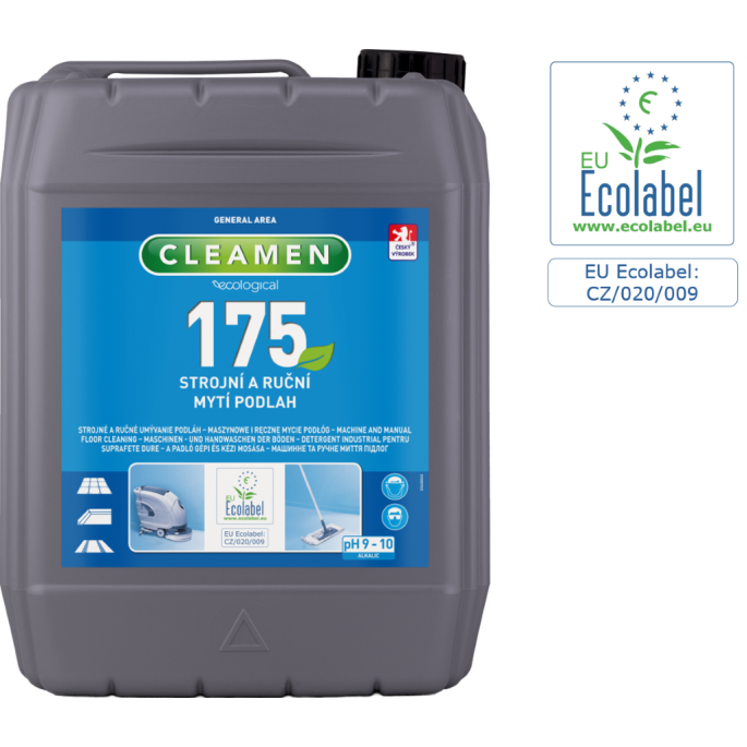 CLEAMEN 175 strojní a ruční mytí podlah 5l Ecolabel